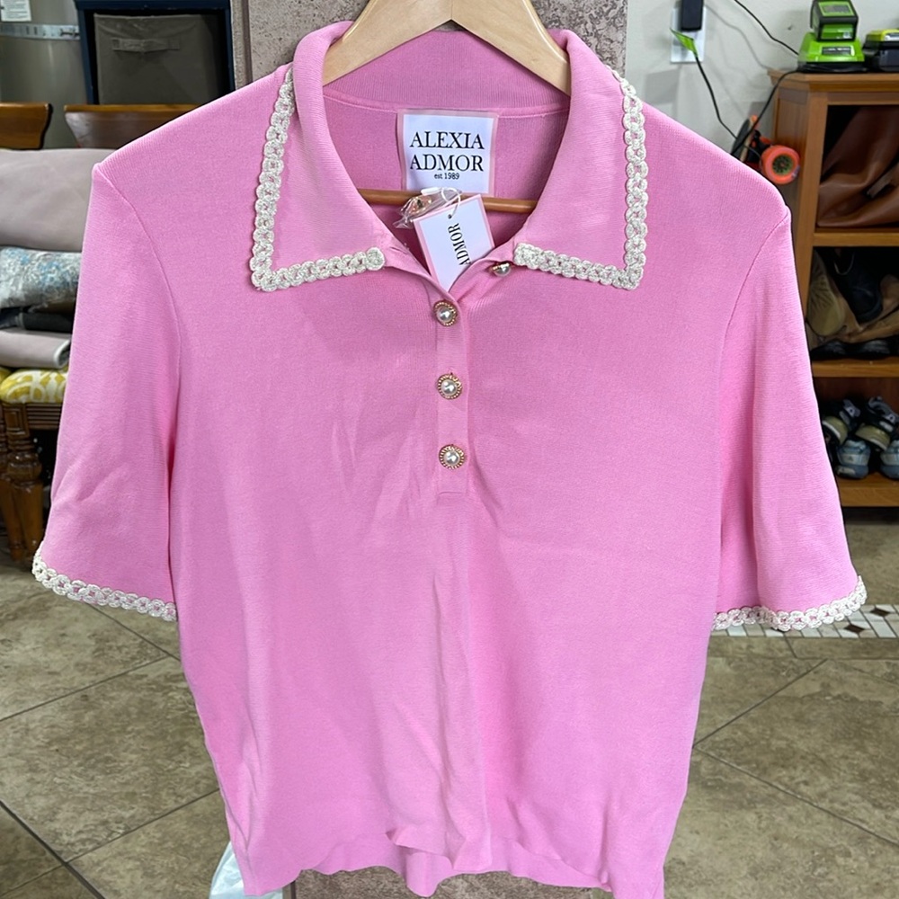 Alexia Admor Pink Top